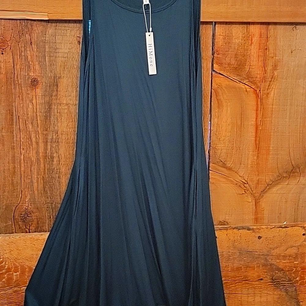 Emerald Green Sleeveless Summer Dress Small